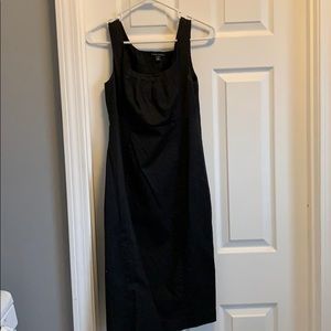 Black tea length Banana Republic dress